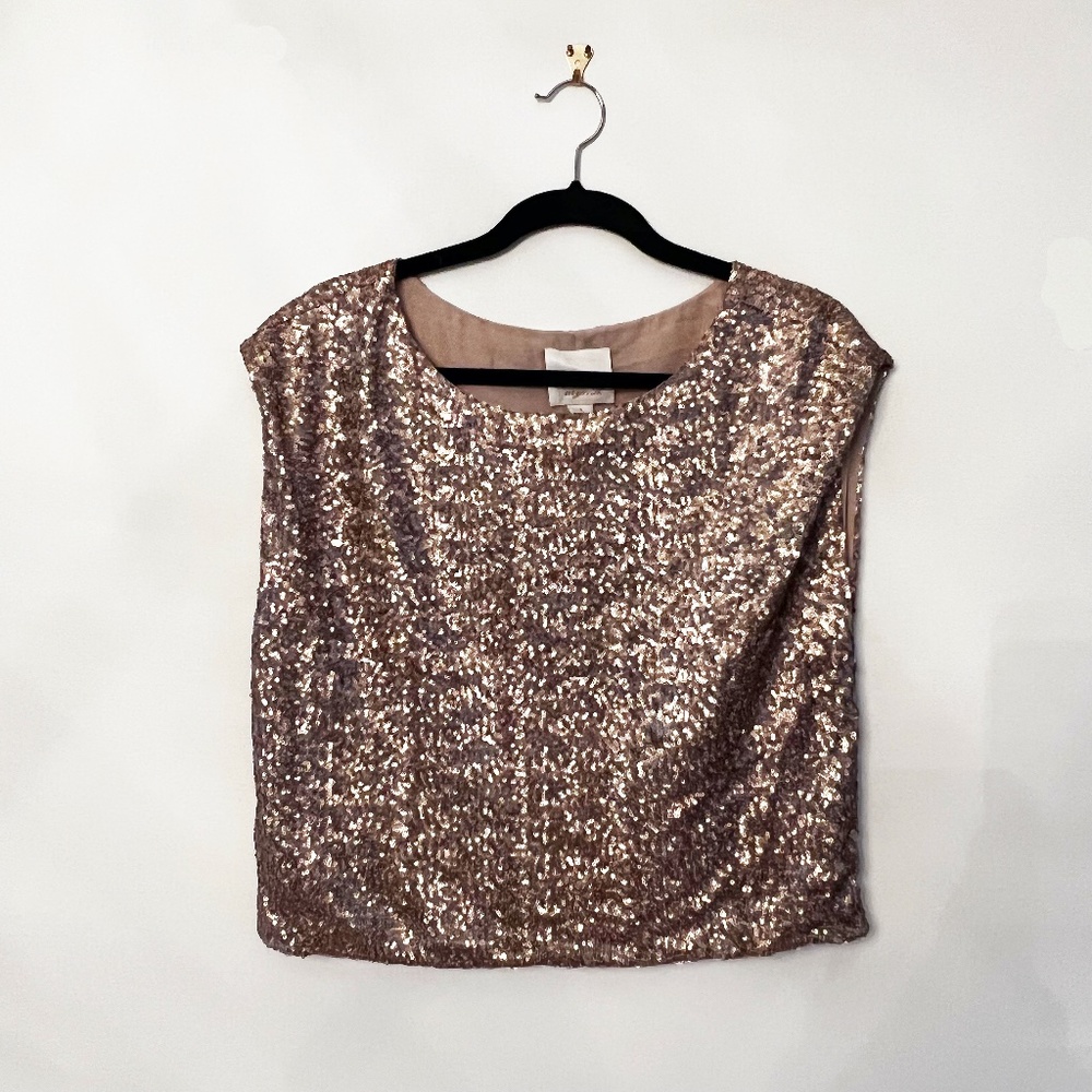 Gold Sequin top